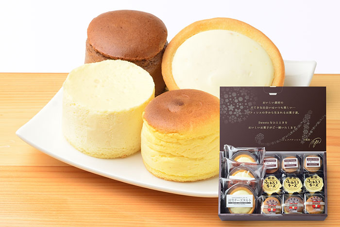 新潟4種のチーズケーキ 写真